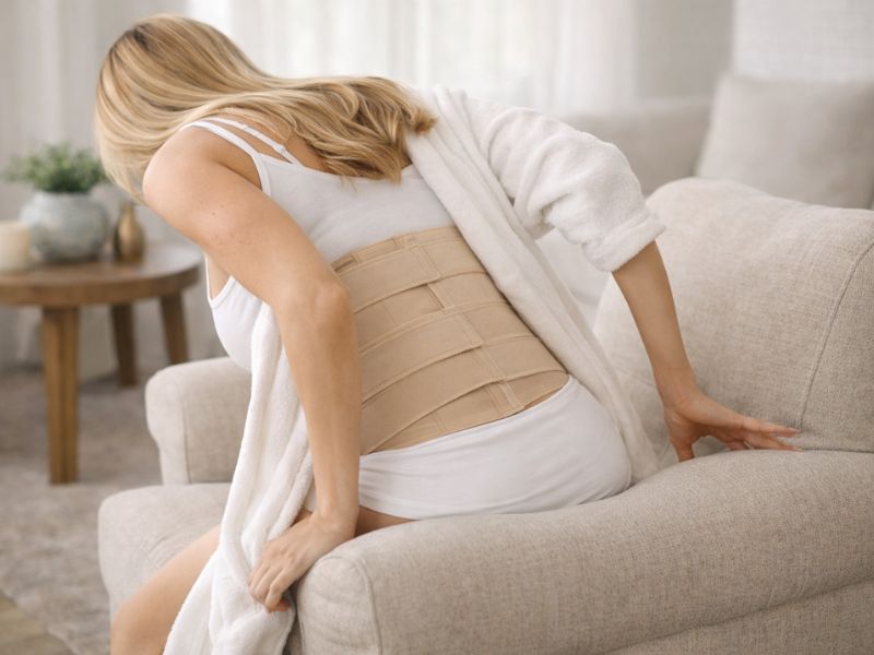 como sentar após abdominoplastia